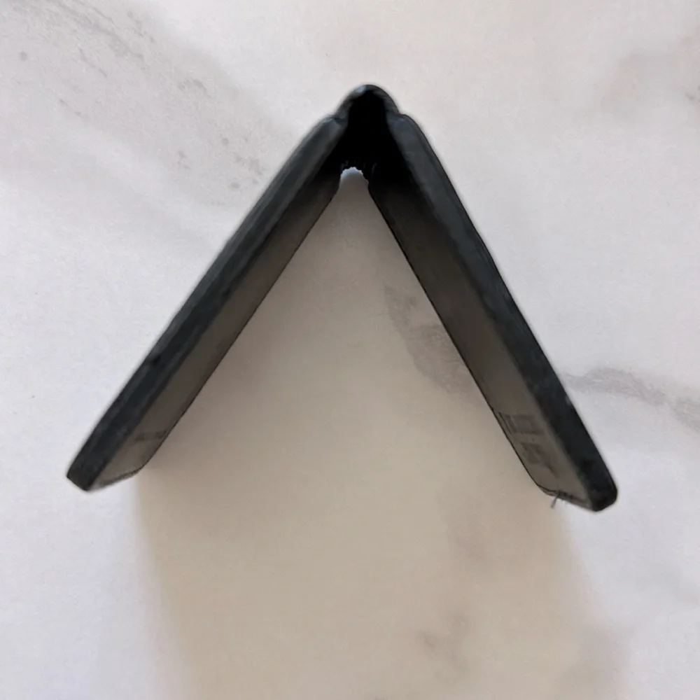 Vintage Black El Portal Genuine Leather Money Clip Made In USA